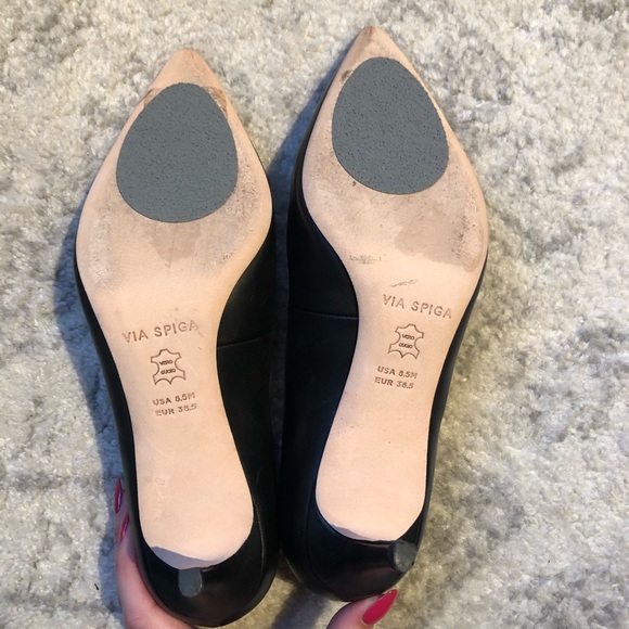 Via Spiga Pointed Toe Kitten Heels - Picture 3 of 7